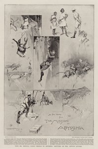Avec la mission de M. Rennell Rodd en Abyssinie, croquis du voyage de retour
